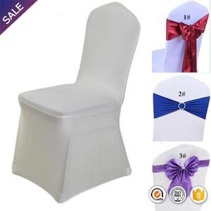 Cheap White Stretch Elastic Spandex <b>Chair</b> <b>Cover</b> <b>for</b> Hotel Banquet Wedding Wholesale - Product Image 2