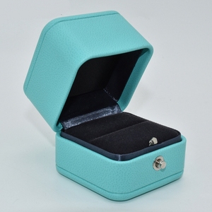 Boîte à bijoux de la même marque et du même modèle, petite boîte à bijoux bleu ciel, possibilité de personnalisation, boîte de rangement pour bijoux - Product Image 3