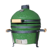 Barbecue au charbon de bois portable Auplex 16 pouces, gril en céramique de luxe, fumoir de haute qualité, cuisinière de table pour extérieur, patio, Kamado