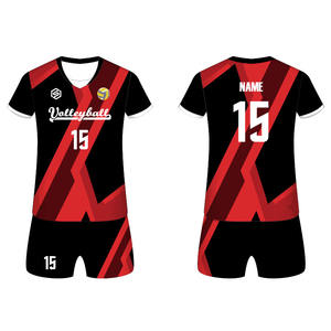 定制升华设计您自己的带有徽标名称和数字的排球运动衫 - Product Image 3