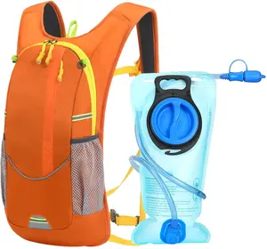 Mochila de hidratación unisex personalizada, para correr, senderismo, senderismo, con vejiga de agua de 2 L