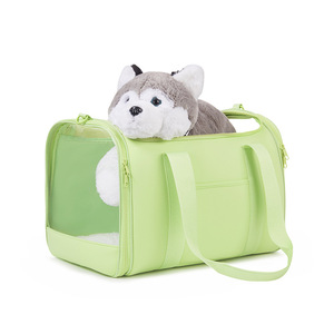 Bolsa de viaje de gran capacidad, color verde claro, diseño minimalista, multifuncional, bolso tote unisex - Product Image 5