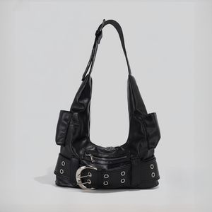 Bolso minimalista de ante, bolso de hombro de cuero genuino, bolso tote moderno para mujer, bolso artesanal para el día a día - Product Image 1