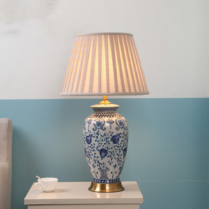 Trung Quốc sứ Đèn bàn Retro gốm vẽ tay ánh sáng trong nhà trang trí văn phòng phòng ngủ phòng khách LED đèn bàn - Product Image 3