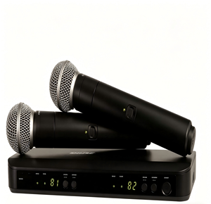Sistema de Micrófono Inalámbrico de Doble Canal BLX288/SM58 Usado, Micrófonos Vocales Profesionales para Karaoke en Vivo - Product Image 3