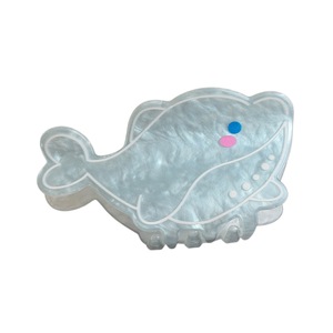 Pince à cheveux élégante pour femme, motif coquillage, dauphin, requin, queue de pin, avec cristaux et diamants, style Ocean Wind - Product Image 5