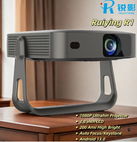 Mini projecteur vidéo Portable intelligent HD 1080p petit film mobile cinéma Android téléphone portable TV extérieur film datashow projecteurs