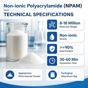 Poliacrilamida No Iónica para el Procesamiento de Mineral de Cobre, <span class=keywords><strong>Floculante</strong></span> - Product Image 6