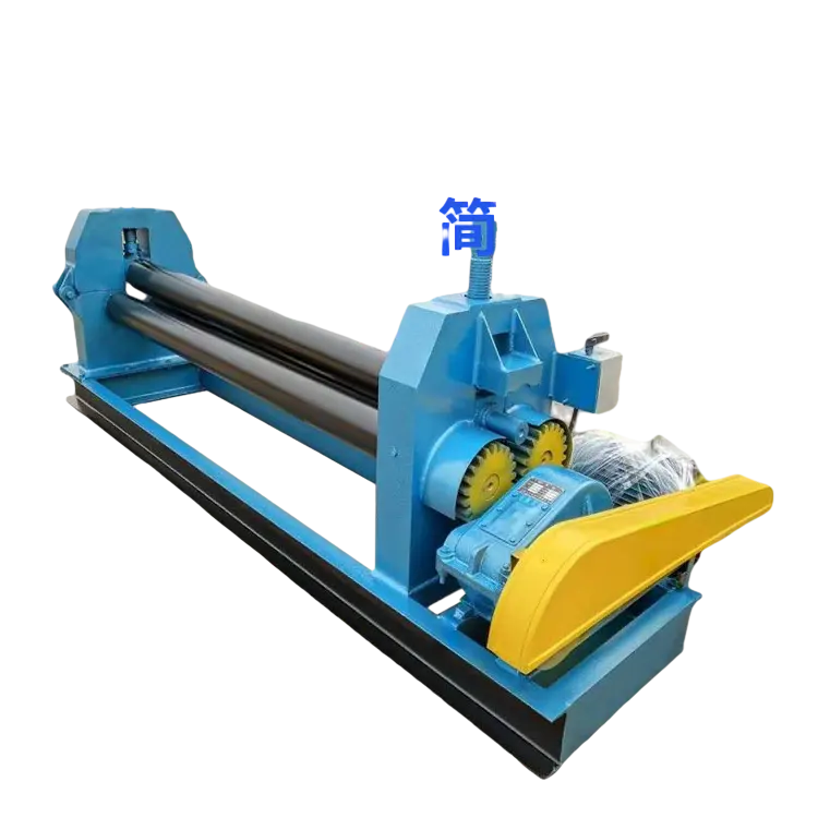 Small iron sheet electric rolling machine, three roll fully automatic hydraulic stainless steel rolling machine