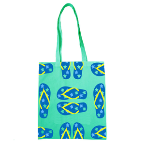 Sacs fourre-tout personnalisés en tissu recyclable rouge et blanc imprimés sur mesure - Product Image 5