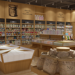 أرفف عرض خشبية مزدوجة الجوانب الأكثر مبيعًا، رفوف عرض للسوبر ماركت - Product Image 4