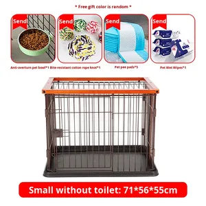 Chenil en bois pour chien avec toilette pour Shiba Inu Corgi chiens moyens/grands et petits-Clôture intérieure et barrière - Product Image 6