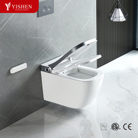 Vente chaude Smart One Piece Automatique Cuvette De Toilette Capteur Automatique Rincer Bidet Électrique Télécommande Allongée Wc Commode