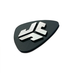 Etichette Metalliche Personalizzate Rotonde con Taglio CNC, Motivo CD, Anodizzazione, Logo 3D in Rilievo, Targhette Decorative per Cuffie, Etichette di Marca - Product Image 4