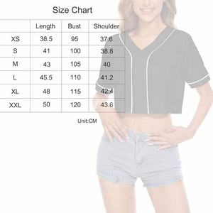Maillot de baseball court noir pour femme, col en V, manches courtes, boutonnage frontal, couleur unie, coupe ajustée, haut d'été - Product Image 1