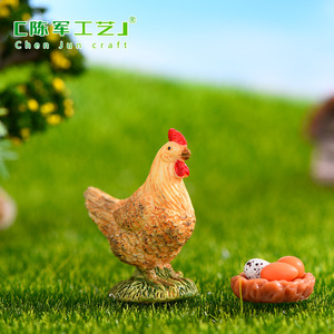 Decoración <span class=keywords><strong>de</strong></span> Micropaisaje <span class=keywords><strong>de</strong></span> Musgo con Gallo <span class=keywords><strong>y</strong></span> Gallina <span class=keywords><strong>de</strong></span> Simulación Weij, Artículos Decorativos DIY, Mini Suculentas <span class=keywords><strong>de</strong></span> <span class=keywords><strong>Dibujos</strong></span> <span class=keywords><strong>Animados</strong></span> para Paisajismo - Product Image 4
