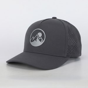 Cappellini da Baseball Impermeabili con Fori Tagliati al Laser, Cappelli Morbidi con Ricamo 3D, MOQ Minimo, Cappellino Perforato Regolabile con Ricamo Piatto per Uomo - Product Image 1