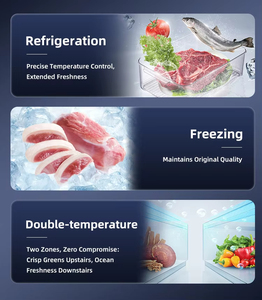 Congélateur commercial vertical 1000L à 4 portes, 220V, refroidissement par air, contrôle numérique, dégivrage <span class=keywords><strong>automatique</strong></span> pour la conservation des aliments en restaurant - Product Image 4