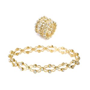 Nouvelle conception, bagues magiques 2 en 1 pliables et rétractables, zircon multicouche, bagues torsadées pour femmes, bracelets à breloques pour filles, bijoux tendance - Product Image 4