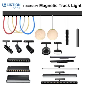 Novo Design Retail Shop Retail Track Lighting 18w 24w 36w Led Magnetic Track Spotlight 48v Led Track Light