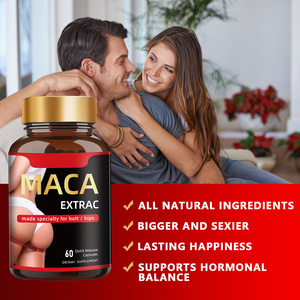 OEM Groothandel BBL Pillen Zwarte Natuurlijke Maca Wortel Capsules Wortel voor Volwassenen Heup- en Billenvergroting 60 Capsules Energie/Geheugenondersteuning - Product Image 2