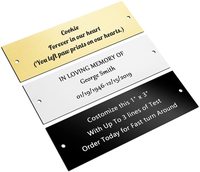 Benutzer definierte elegante gravierte Namensschild Edelstahl oder Messing Namensschild Art Tag Laser gravierte Namensschilder