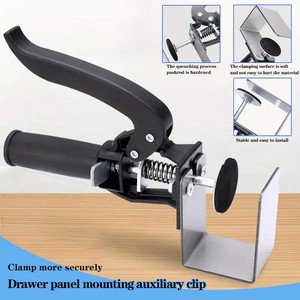 Pinces de serrage pour panneaux de tiroirs, fixation pour l'installation de meubles et armoires, avec ajustement et mors détachables - Product Image 6