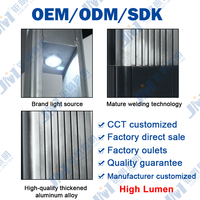 Lámpara de Poste LED para Jardín con Perfil de Aluminio, Brazo Alto/Bajo, Lista para Instalar, Precio Directo de Fábrica