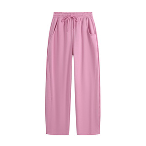 <span class=keywords><strong>Pantaloni</strong></span> da donna autunno/inverno a vita alta, casual, in cotone, vestibilità ampia, a gamba larga, tinta unita, lunghi, modello <span class=keywords><strong>carrot</strong></span> - Product Image 5