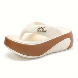 Sandales tongs à plateforme à semelle épaisse tendance, augmentant la taille, légères, en EVA, polyvalentes pour les déplacements, comme des pantoufles - Product Image 5