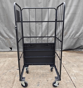 Meistverkaufter Schwerlast-Trolley-Käfig Faltbarer Rollcontainer Lagerwagen Logistik-Stahlhandwagen Transportkarren - Product Image 2