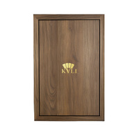 Flip MDF Emballage de parfum en bois Boîte de parfum vide en papier de style arabe pour bouteille de parfum