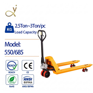 <span class=keywords><strong>Chariot</strong></span> élévateur manuel robuste, capacité de charge 3 tonnes, <span class=keywords><strong>chariot</strong></span> hydraulique extérieur avec roues en PU - Product Image 1