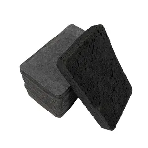 Cellulose komprimierte Schwamm platten schwarz für Küche Kratz fester Cellulose schwamm mit müheloser Reinigung von Geschirr, Töpfen