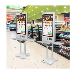 Crtly 23/27/32 Inch Touch Screen Self Service Terminal Ordering Payment Self Service Kiosk