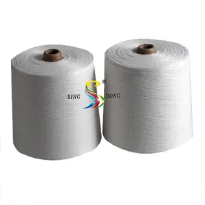 Chinese Supplier Raw White Ring Twist Tfo Anti Pilling 100% 40/2 Spun Polyester Yarn Price In Bangladesh