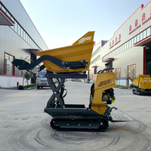 <span class=keywords><strong>Mini</strong></span> Dumper Cingolato Economico da 500kg, Autocaricante per Lavori di Ingegneria, Agricoltura e Miniere - Product Image 4