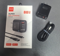 Chargeur rapide B02 PD 25W OEM/ODM USB Type C avec LED lumineuse, adaptateur mural électrique pour téléphone Android S24 S25 Ultra