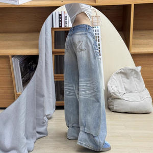 Nouveau <span class=keywords><strong>pantalon</strong></span> large amincissant à coupe droite pour femmes d'automne pour femmes rondes - Product Image 2