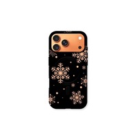 Coque de téléphone portable 2-en-1 avec motif flocon de neige et animaux pour iPhone 17 Pro, 16 Pro Max, et 15 Pro, avec fixation magnétique givrée, Nouveauté Printemps