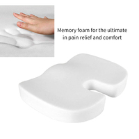 Coussin de siège orthopédique en mousse à mémoire de forme de haute qualité pour le coccyx, pour soulager la douleur du coccyx, vente en gros