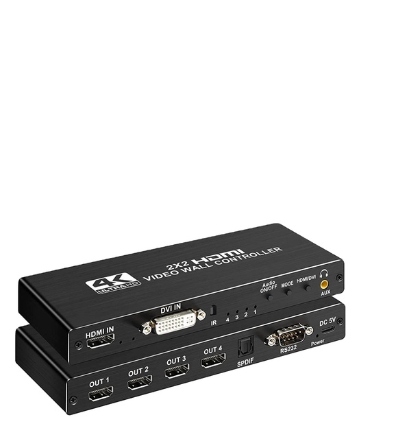 2x2 HDMI DVI TV Video Wall Controller Processor 1X2 1X4 1X3 3X3 3x1 4X1 Multi Video Screen Processor Switcher  Video Wall Screen