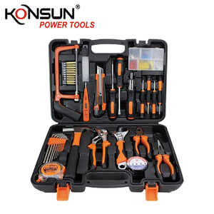 Ensemble d'outils essentiels KONSUN de 13 pièces, <span class=keywords><strong>scie</strong></span> <span class=keywords><strong>à</strong></span> métaux, pinces, clé <span class=keywords><strong>à</strong></span> molette réglable, marteau et ruban <span class=keywords><strong>à</strong></span> mesurer pour la réparation domestique et automobile |   OEM - Product Image 5