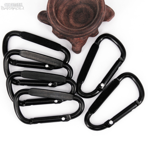 Venta al por mayor personalizable Mini aleación de aluminio mosquetón impermeable con 5cm 1,89 pulgadas plano D-ring llavero gancho <span class=keywords><strong>Camping</strong></span> senderismo OEM - Product Image 4