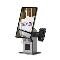 Stand lantai LCD 22 inci murah, Terminal layanan mandiri layar sentuh interaktif tanda Digital Android 13 semua dalam satu PC POS kios