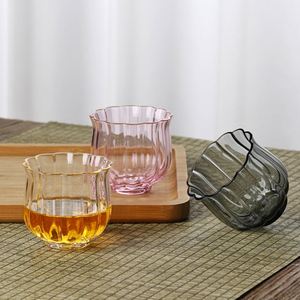 Taza Maestra con Diseño de Pétalos para Degustación de Té, Juego de Té Kung Fu, Taza de Té de Vidrio Transparente de Borosilicato Alto - Product Image 2
