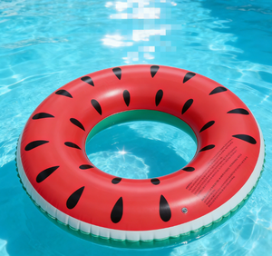 Bouée <span class=keywords><strong>de</strong></span> piscine et <span class=keywords><strong>de</strong></span> plage <span class=keywords><strong>gonflable</strong></span> géante en forme <span class=keywords><strong>de</strong></span> pastèque pour la détente et les fêtes estivales des adultes - Product Image 2