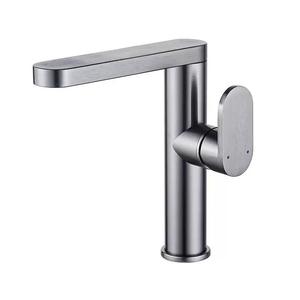 Space aluminum hot and cold gun grey Modern simplicity ceramic cartridge artistic washbasin mixer - Product Image 1