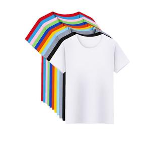 Maglietta a girocollo in cotone da 200gsm vestiti da lavoro larghi con motivo serigrafia logo personalizzato da uomo di grandi <span class=keywords><strong>dimensioni</strong></span> tinta unita - Product Image 4