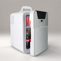 Mini-réfrigérateur-congélateur électrique 3,2 pieds cubes, 2 portes, économe en énergie, faible bruit, écran LED, portable pour hôtel